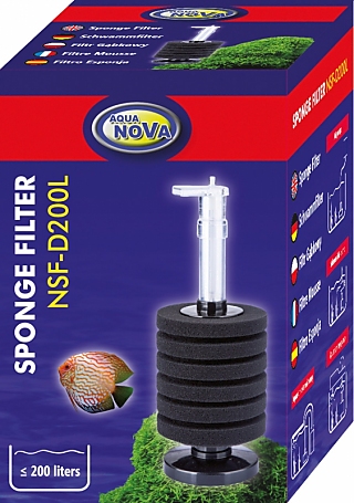 Aqua Nova Round Sponge Filter NSF-D200L Aqua Nova Round Sponge Filter NSF-D200L