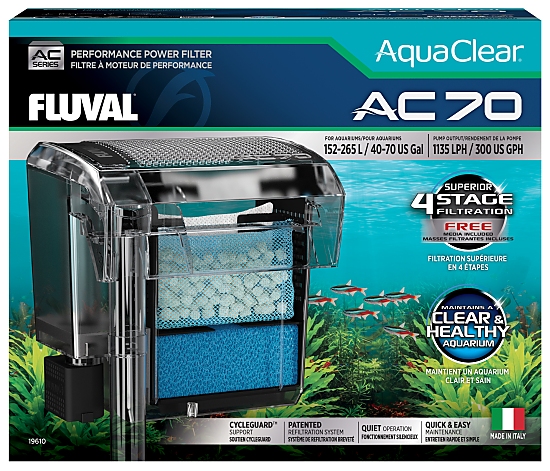 Fluval AquaClear AC70 -Clip-on Filter-